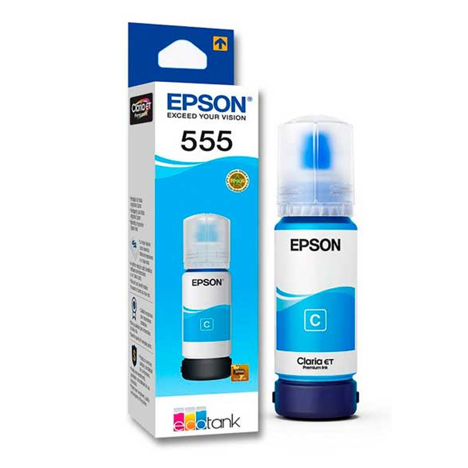 TINTA EPSON T555 CYAN